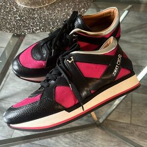 Jimmy Choo leather sneakers